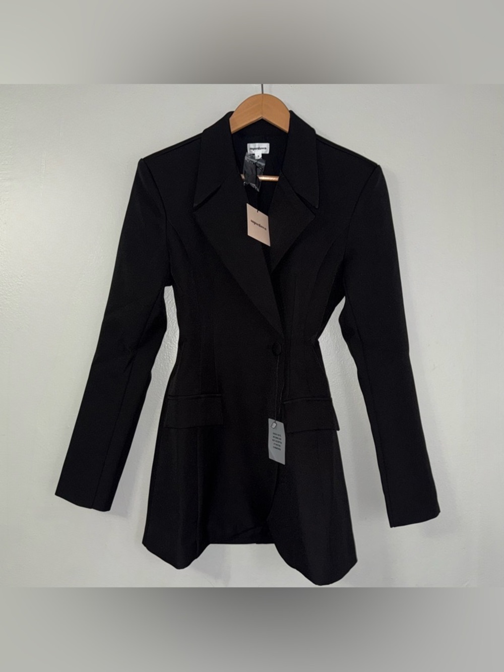 REVOLVE SUPERDOWN VESPER MINI BLAZER DRESS IN BLACK - Picture 2 of 5